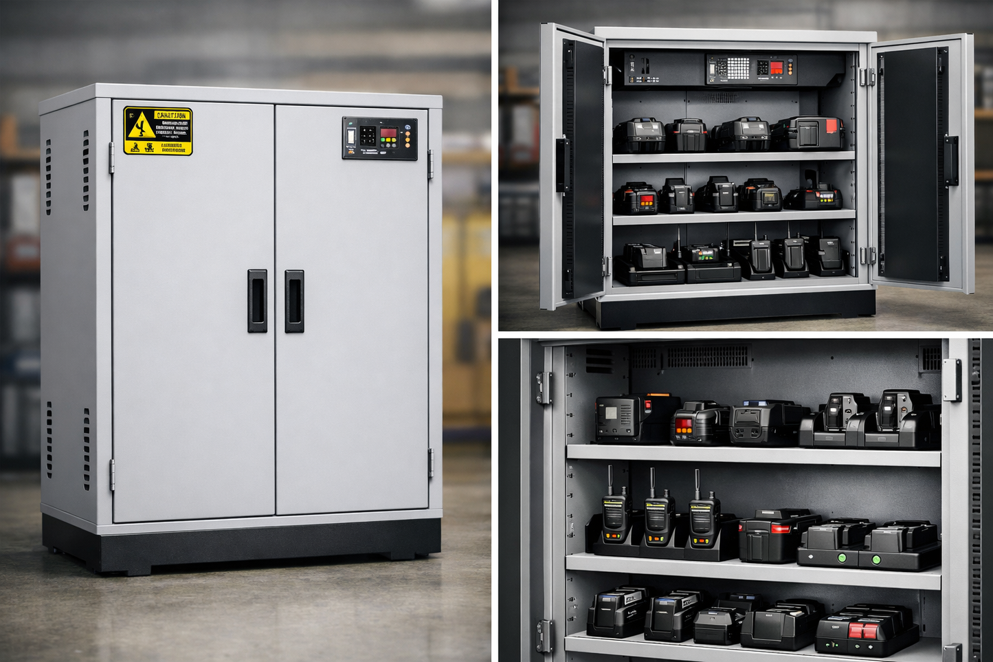 Lithium-Ion Battery Charging Cabinet – Low Capacity (Tool & Device Charging)